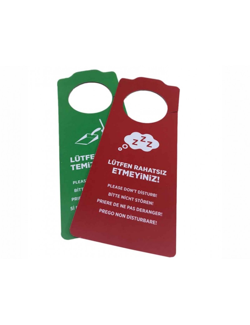 KAPI ASKISI PVC RAHATSIZ ETMEYİN-TEMİZLEYİN 100 Adet