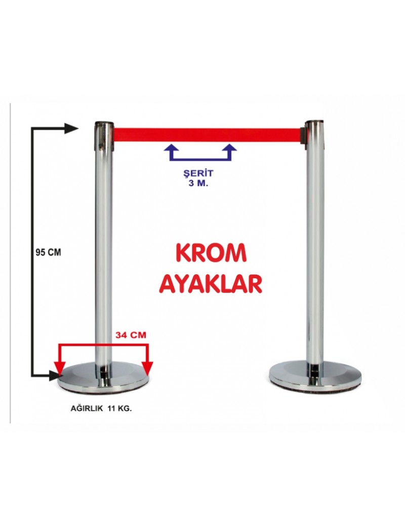 ŞERİT BARİYER - 1 Adet